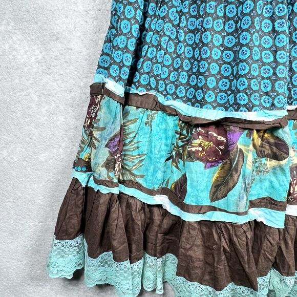 Alberto Makali Skirt Womens Size 10 Multicolored Gorgeous Floral Boho Maxi - Picture 8 of 10